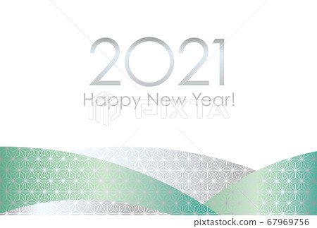 2021 Japanese-style New Year's card template 67969756