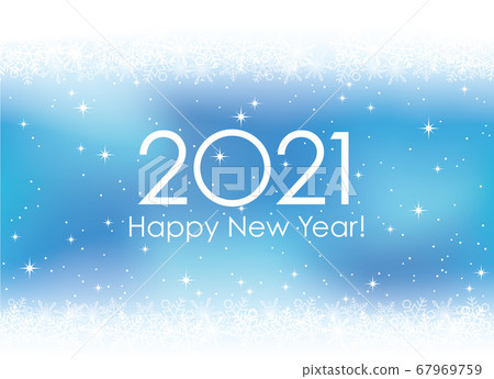 2021年新年賀卡模板與雪背景 2021年新年賀卡模板與雪背景 67969759