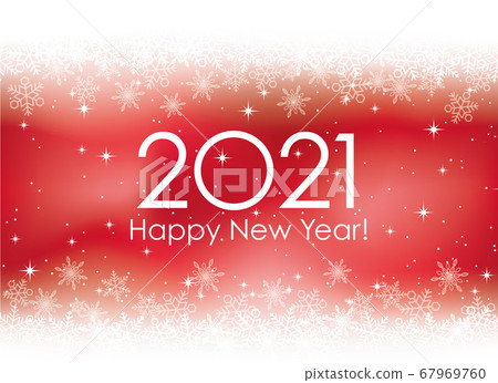 2021 New Year's card template with snow background 2021 New Year's card template with snow background 67969760