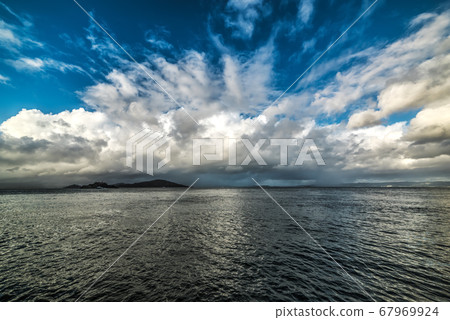 Cloudy sky over Alcatraz 67969924