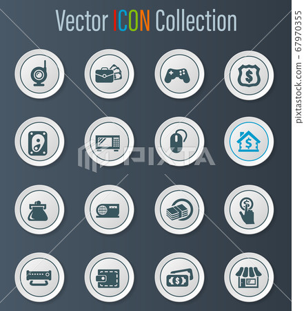 Pawn shop icons set Pawn shop icons set 67970355