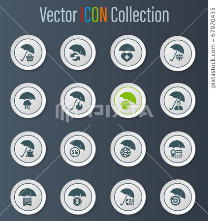 Insurance icons set 67970435