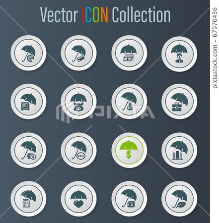 Insurance icons set 67970436