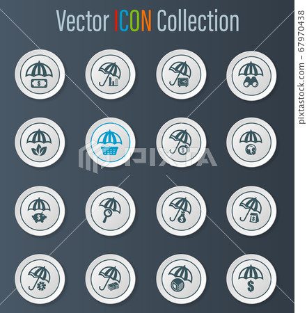 Insurance icons set Insurance icons set 67970438