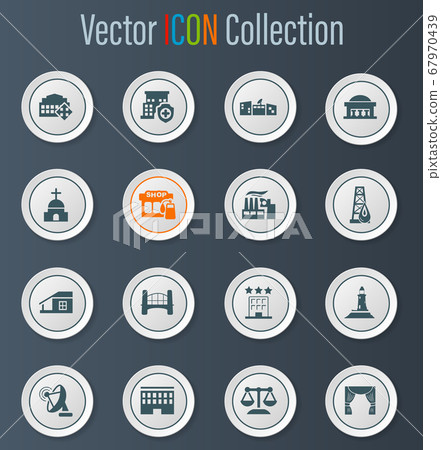 Infrastucture of the city icons set Infrastucture of the city icons set 67970439