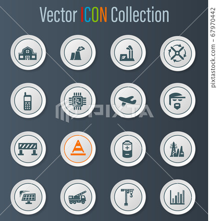 Industry icons set Industry icons set 67970442