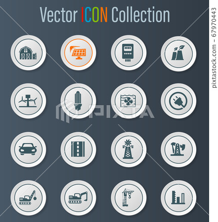 Industry icons set Industry icons set 67970443