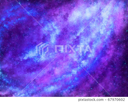 藍色和紫色混合的奇妙和抽象空間 藍色和紫色混合的奇妙和抽象空間 67970602