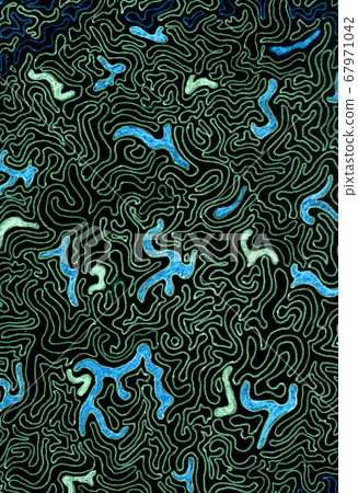 Abstract background. Dark colours with neon elements. Psychedelic pattern design. Hand-drawn Doodle illustration Abstract background. Dark colours with neon elements. Psychedelic pattern design. Hand-drawn Doodle illustration 67971042
