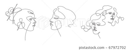 Continuous line. Vector illustration in a minimalistic style. 67972702