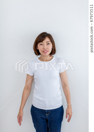 Female portrait ID photo Female portrait ID photo 67973511