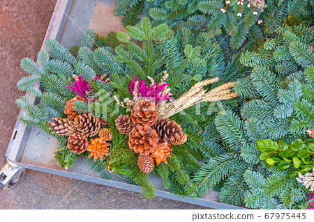 Evergreen Pinecones Decoration 67975445