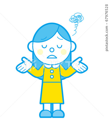 Young woman sorry sorry simple color 67976528