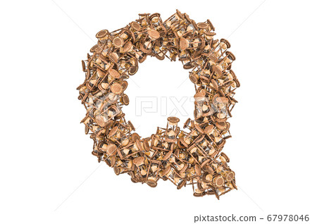 Letter Q from hourglass, 3D rendering Letter Q from hourglass, 3D rendering 67978046