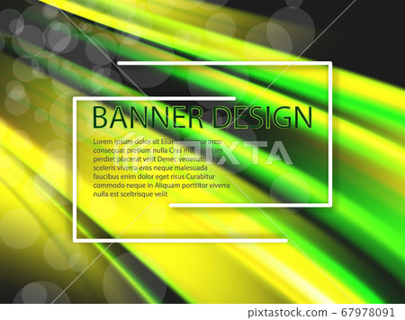 Abstract Green Background Template Vector, Green Background with Beautiful Wave Design eps10 67978091