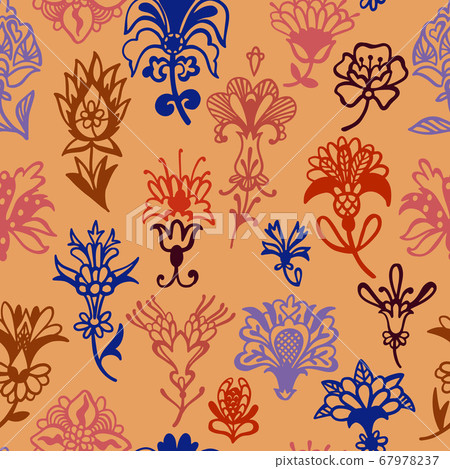 Botanical vector seamless pattern Botanical vector seamless pattern 67978237