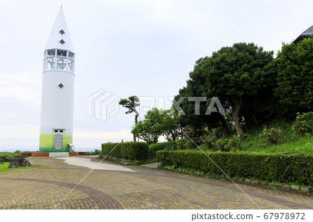 Scenery of Jogashima Island, Miura Peninsula during the rainy season 67978972