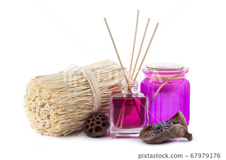 bottle of aroma essential oil or spa or natural fragrance oil with dry flower bottle of aroma essential oil or spa or natural fragrance oil with dry flower 67979176