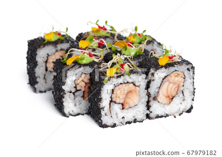 Sushi Roll isolated on a white background Sushi Roll isolated on a white background 67979182