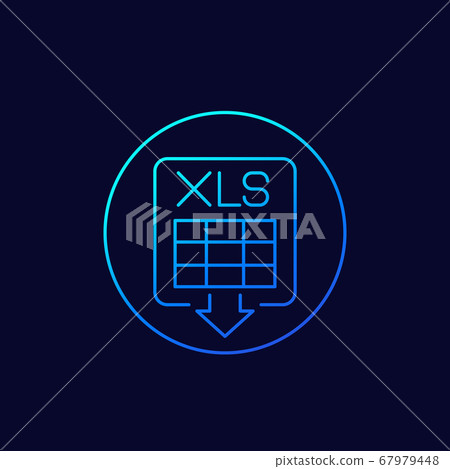 download xls document linear icon download xls document linear icon 67979448
