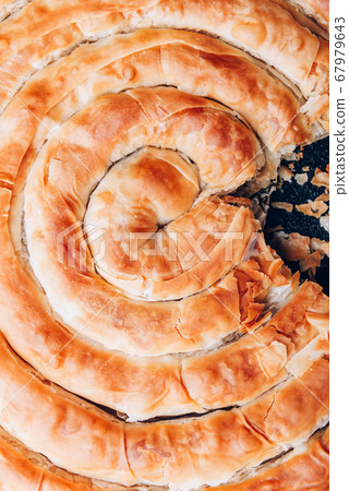 Filo Spinach and Feta Twist Pie Filo Spinach and Feta Twist Pie 67979643