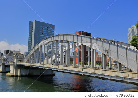 東京the田川上的勝橋大橋 67980332