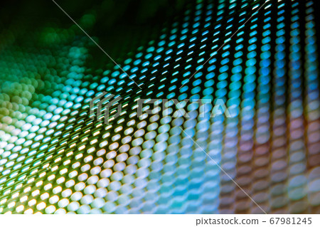 CloseUp LED blurred screen. LED soft focus CloseUp LED blurred screen. LED soft focus 67981245