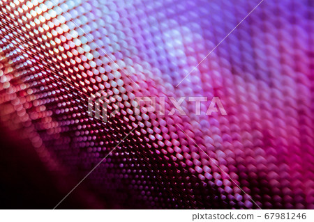 CloseUp LED blurred screen. LED soft focus CloseUp LED blurred screen. LED soft focus 67981246