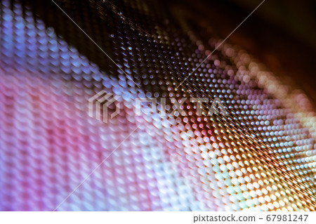 CloseUp LED blurred screen. LED soft focus CloseUp LED blurred screen. LED soft focus 67981247