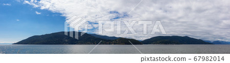 Panoramic View of Bowen Island in Howe Sound 67982014