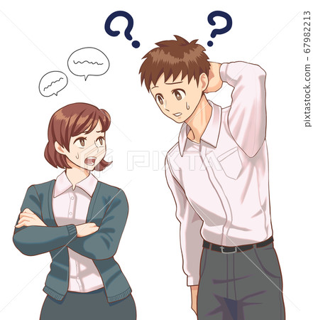 Men with developmental disabilities who cannot understand the content of conversation Men with developmental disabilities who cannot understand the content of conversation 67982213