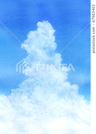 Irudo雲垂直水彩 Irudo雲垂直水彩 67983403