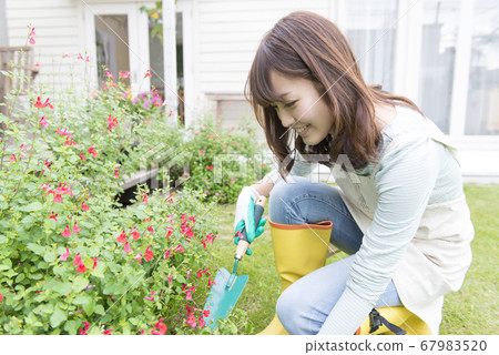 Women who do gardening Women who do gardening 67983520