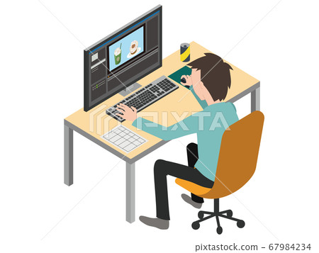 剪輯視頻的人 67984234