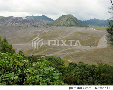 Mount Bromo seen from the hill (Java, Indonesia) 67984317