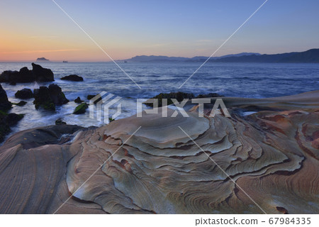 北海岸,萬里,龜吼漁港,新北市,玫瑰石,地質景觀 67984335