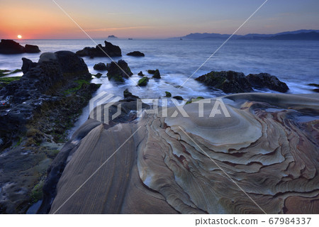 北海岸,萬里,龜吼漁港,新北市,玫瑰石,地質景觀 67984337