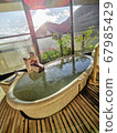Room with outdoor bath 67985429