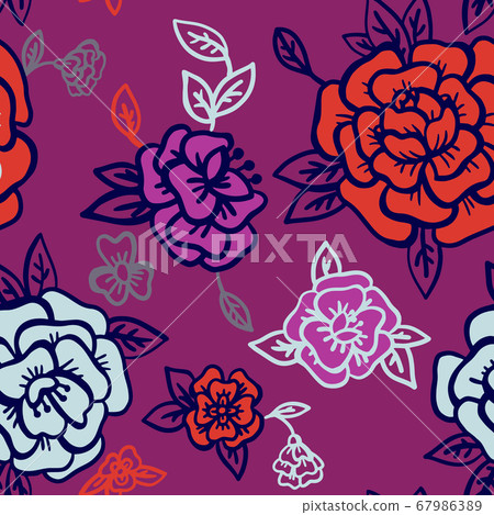 Vector floral background Vector floral background 67986389
