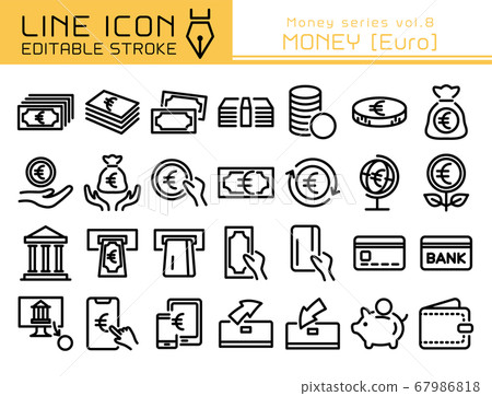 線圖標錢系列vol.8錢（歐元） 67986818