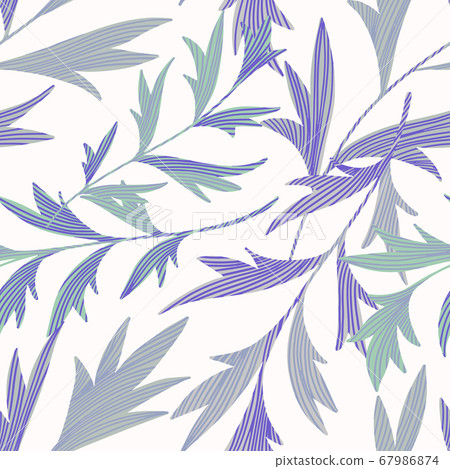 Vector botanical seamless pattern - Stock Illustration [67986874] - PIXTA