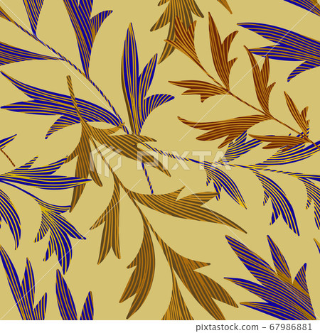 Vector botanical seamless pattern - Stock Illustration [67986881] - PIXTA