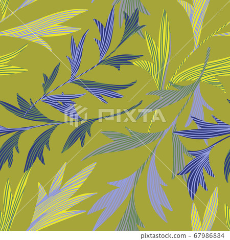 Vector botanical seamless pattern - Stock Illustration [67986884] - PIXTA