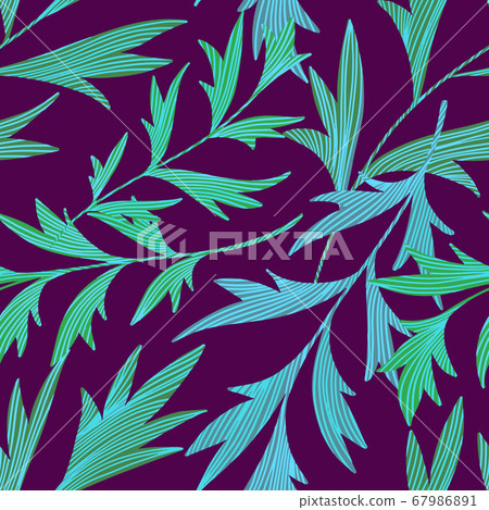 Vector botanical seamless pattern - Stock Illustration [67986891] - PIXTA