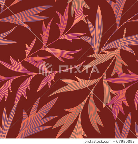 Vector botanical seamless pattern - Stock Illustration [67986892] - PIXTA