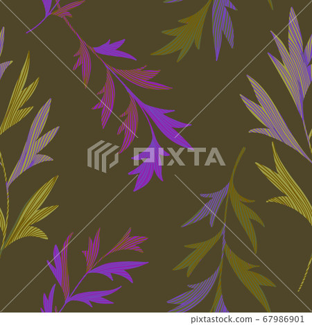 Vector botanical seamless pattern Vector botanical seamless pattern 67986901