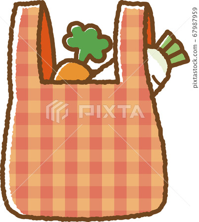 Red eco bag (after shopping) Red eco bag (after shopping) 67987959