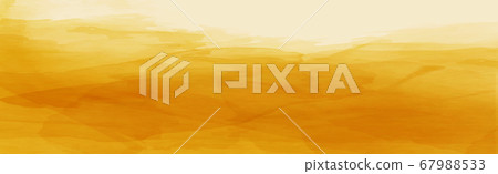 Realistic yellow-orange watercolor panoramic Realistic yellow-orange watercolor panoramic 67988533
