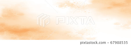 Realistic yellow-orange watercolor panoramic Realistic yellow-orange watercolor panoramic 67988535