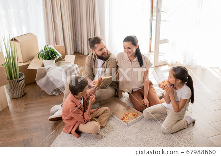 Enjoying first dinner in new house Enjoying first dinner in new house 67988660